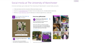 uom social media embed