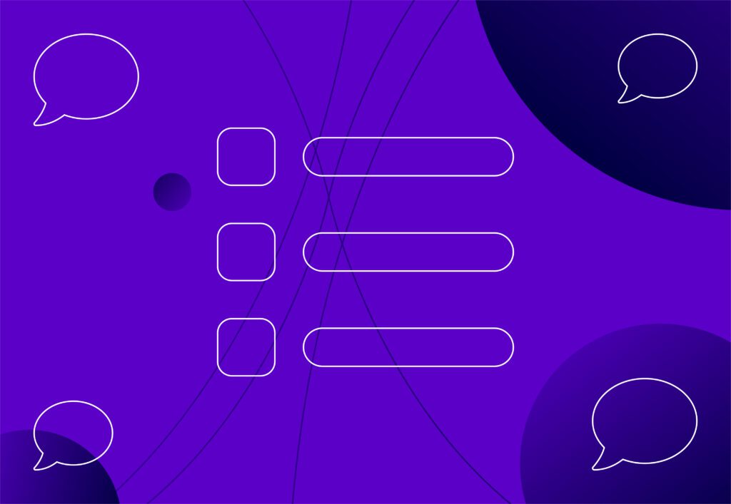 Audience demographics in a list