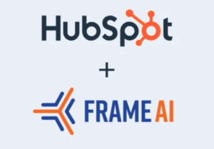 Logo of HubSpot and Frame AI