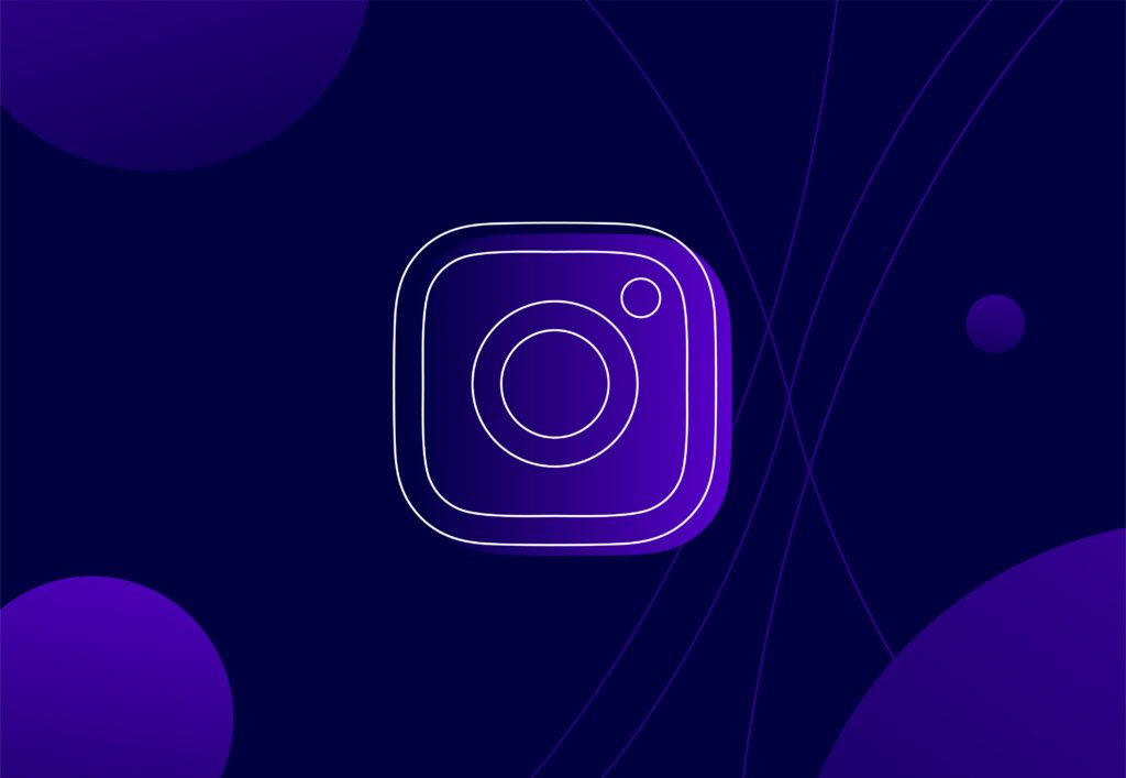 Instagram logo purple