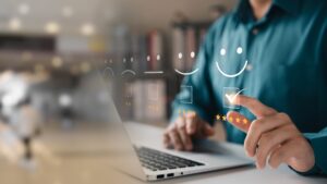 survey of different ratings from positive to negative