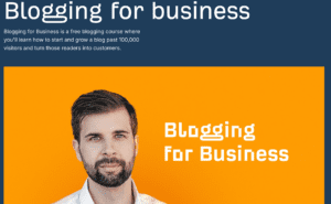 screenshot of ahref's blogging for business home page