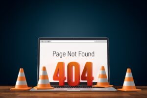Image showing a 404 page