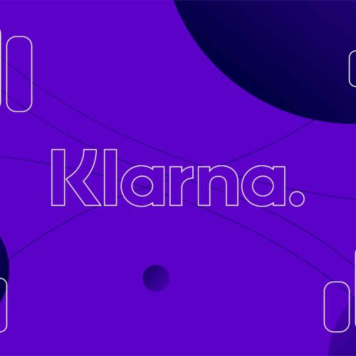 Klarna graphic in purple and navy