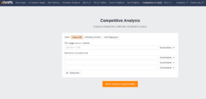 Image showing Ahrefs competitor analysis tool