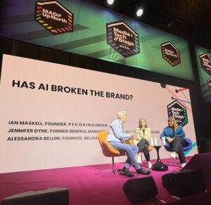 Panel discussing AI and brand use