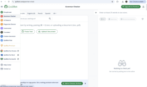 Image showing the content tool QuillBot