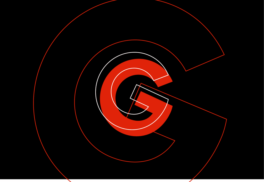 Google icon on black background