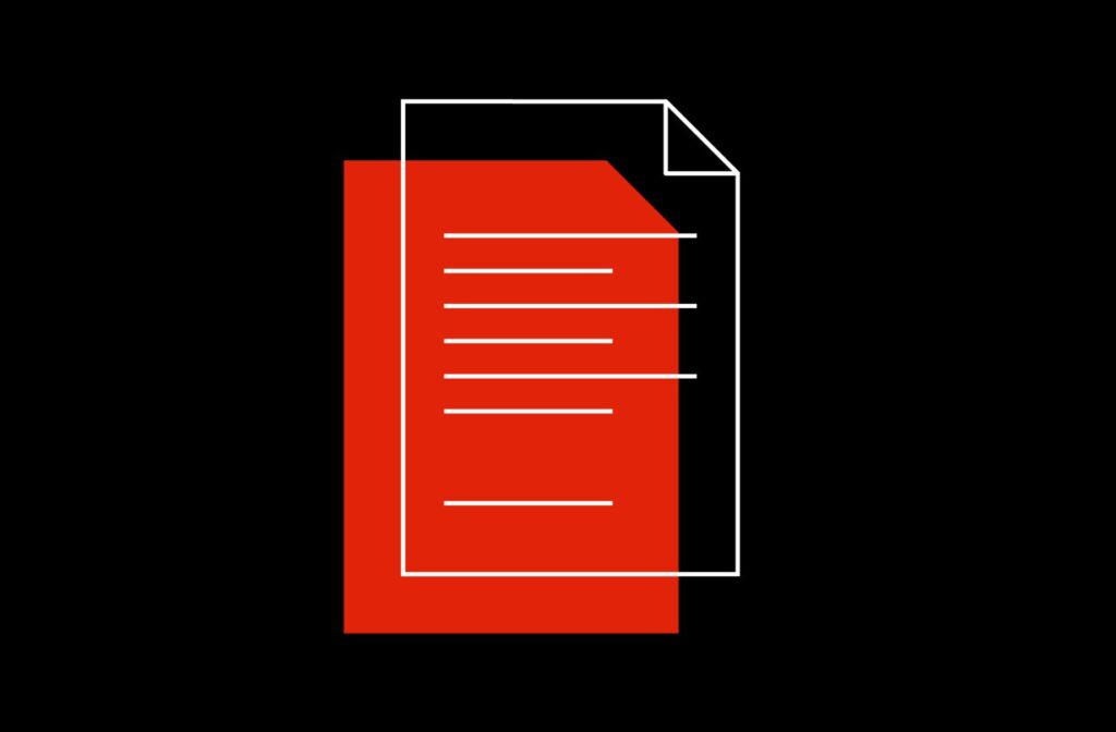 A document icon, representing how bundling files can improve technical SEO efforts