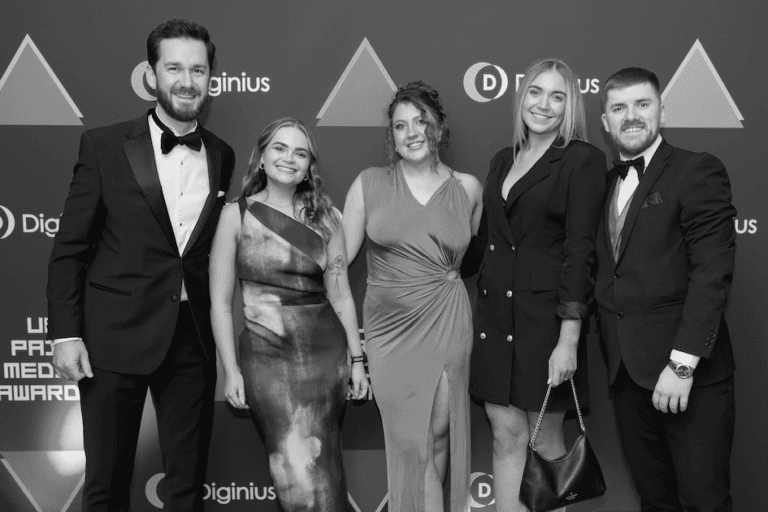 Some Embryo team members at the 2025 UK Paid Media Awards