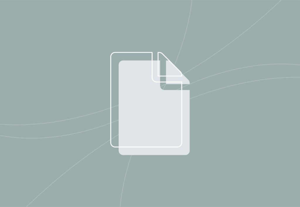 A landing page icon in white and grey, representing landing page testing