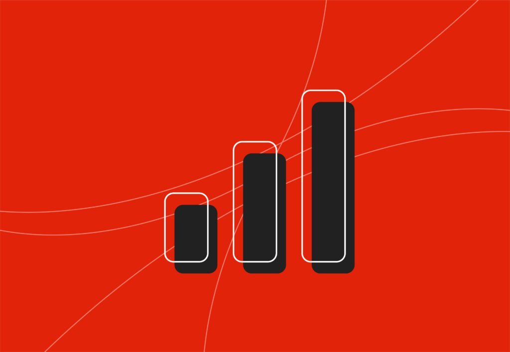 Bar chart indicating data driven PPC campaigns