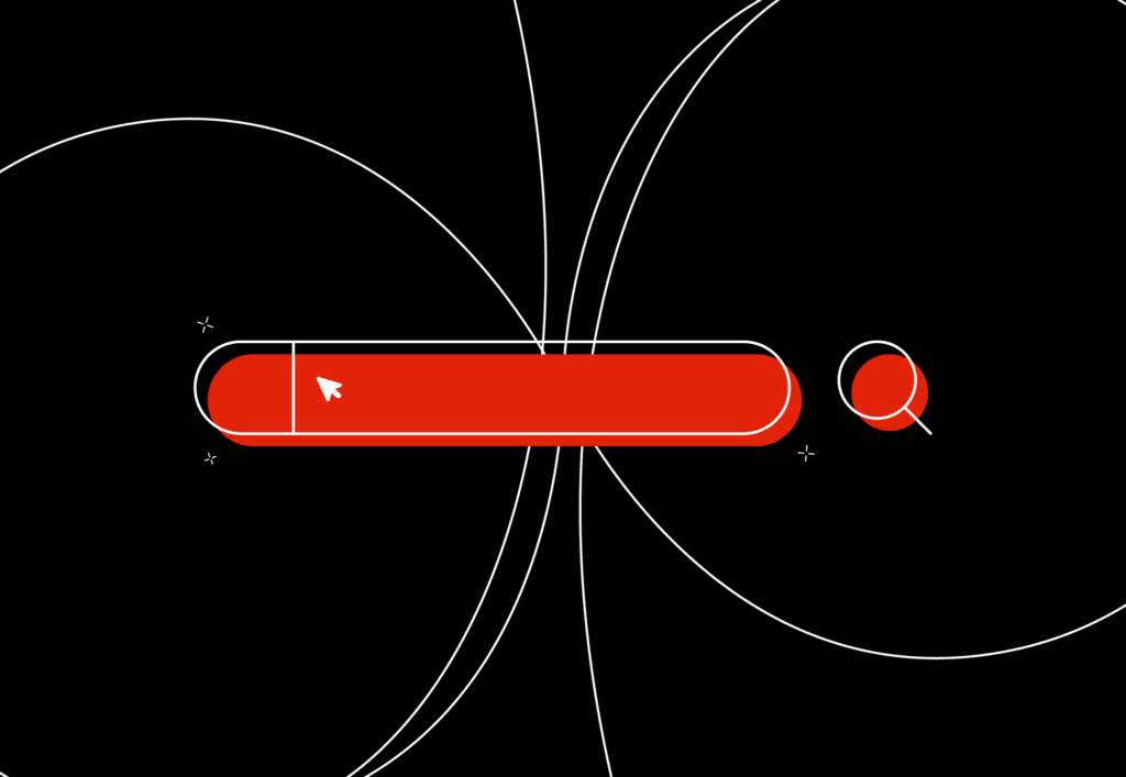 A search bar icon that represents a user asking 'what is TikTok?'