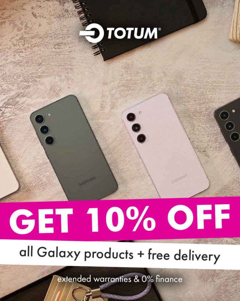 PPC asset for TOTUM offering 10% off Galaxy products