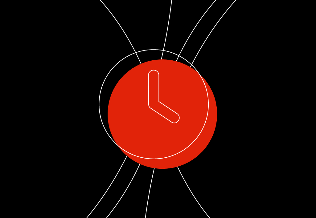 Image of a clock icon to represent time decay affiliate marketing attribution
