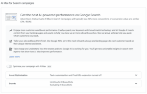 ai max for search campaigns