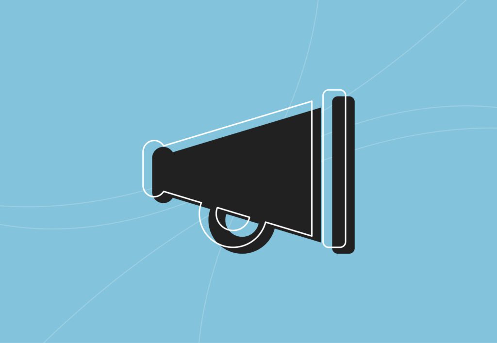 Megaphone for PR announcement