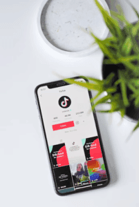 tiktok on smartphone