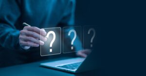 Answering a question in content