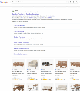 SERP IKEA garden furniture