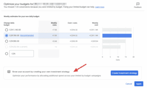 investment strategy update