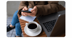 social media on phone and laptop