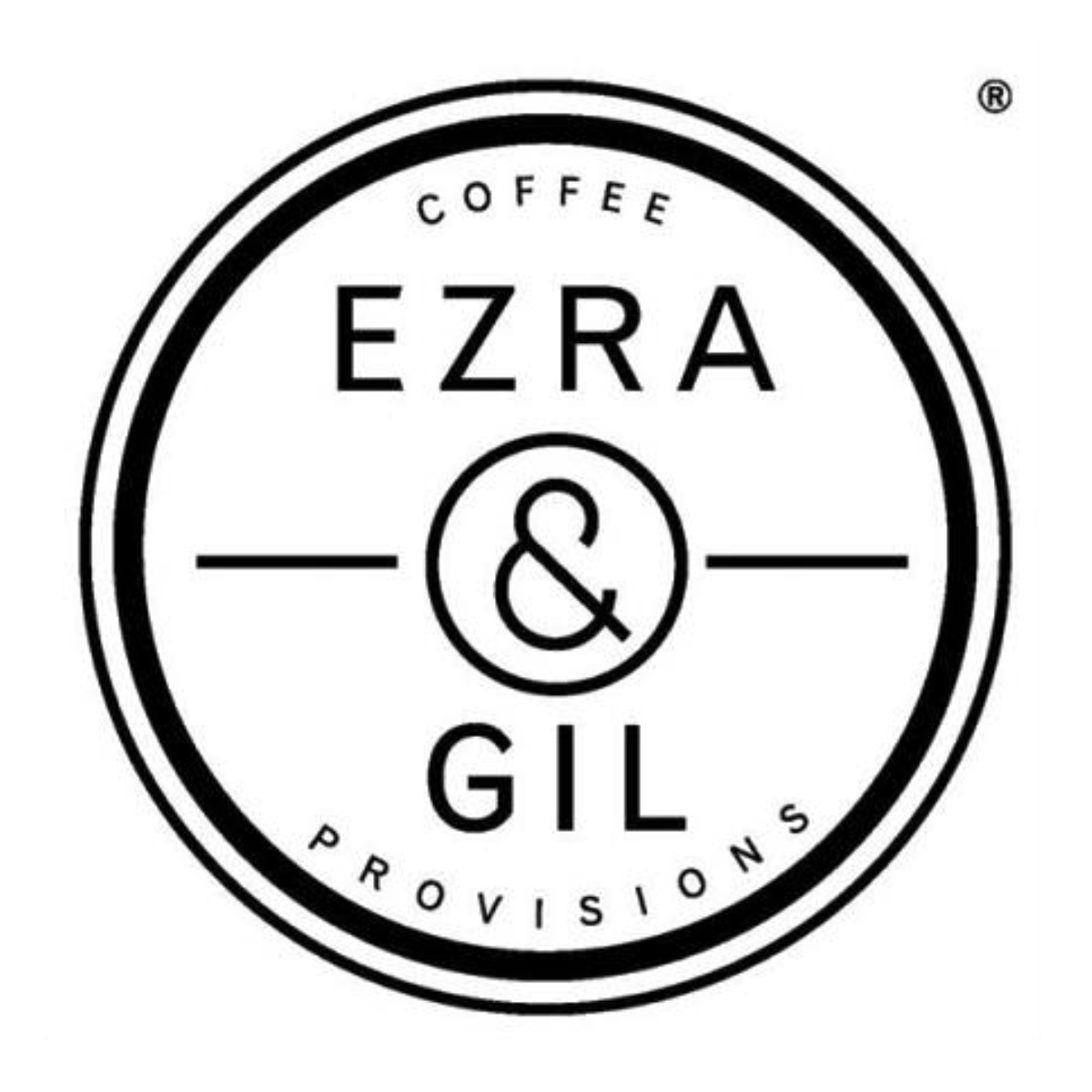 ezra and gil logo in black