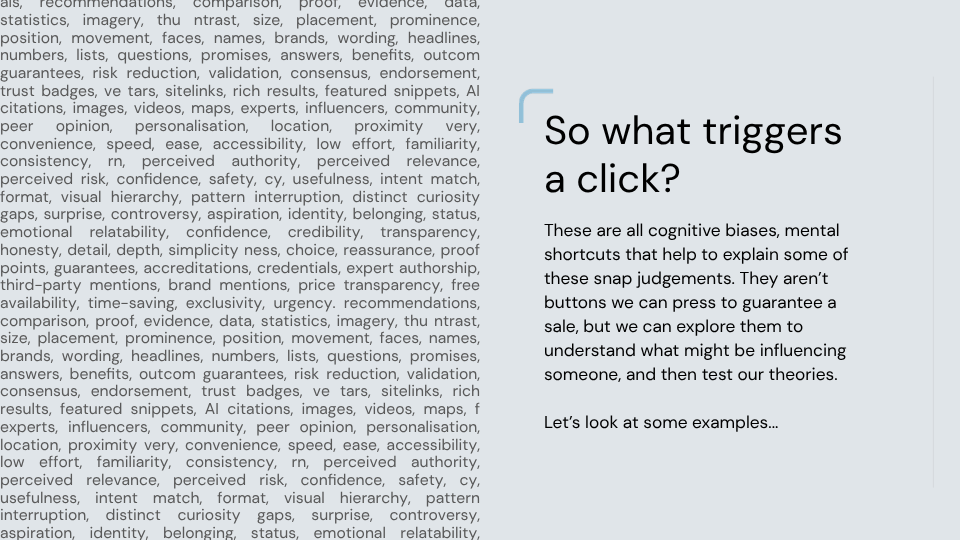what triggers a click