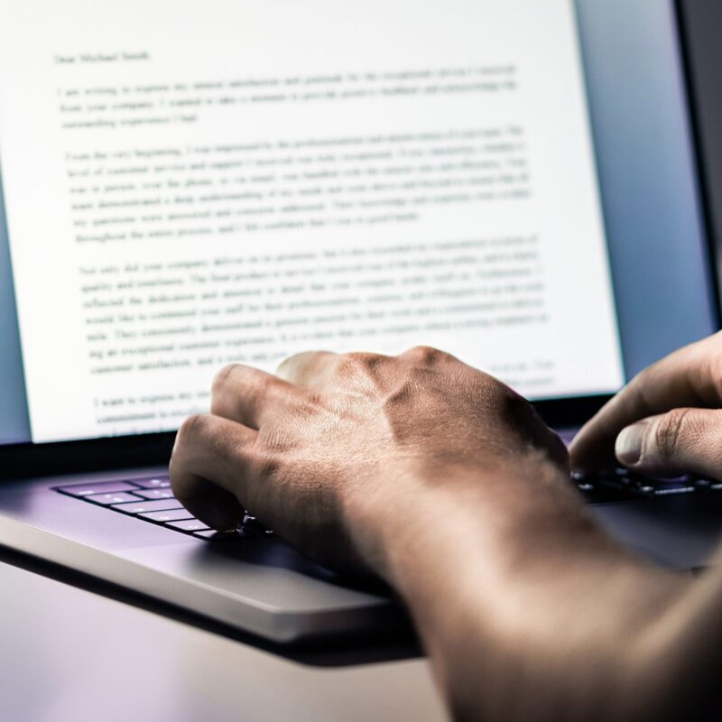 b2b content marketing on desktop