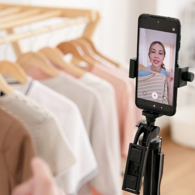 woman on tiktok live