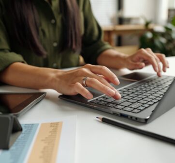 man working on laptop