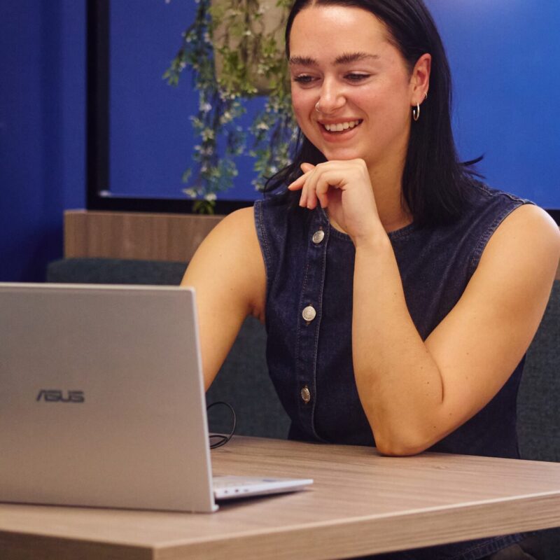 team member of embryo working in the office