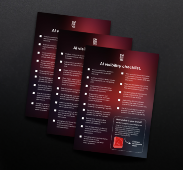 ai visibility checklist one pager