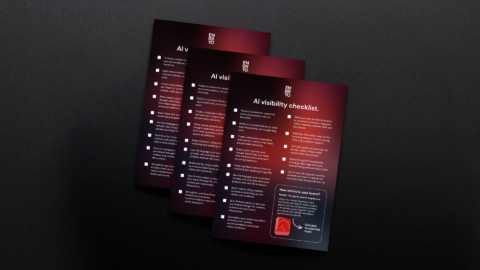 AI visibility checklist one pager