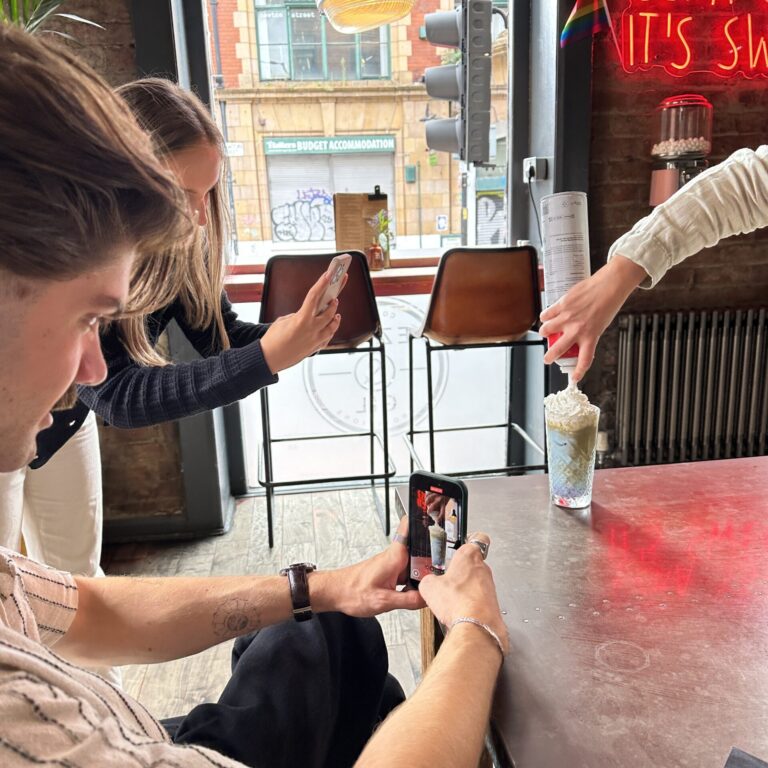 embryo team taking social content