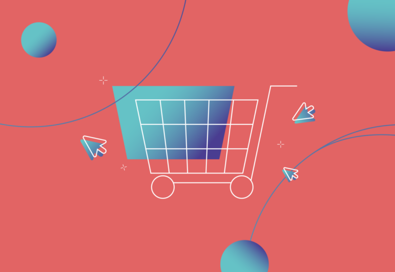 shopping basket red