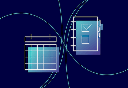 Planning calenders navy