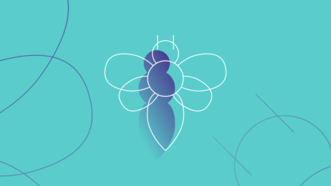 Teal Manchester bee icon