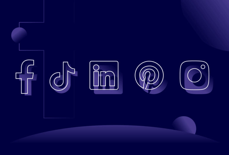 navy social media icons