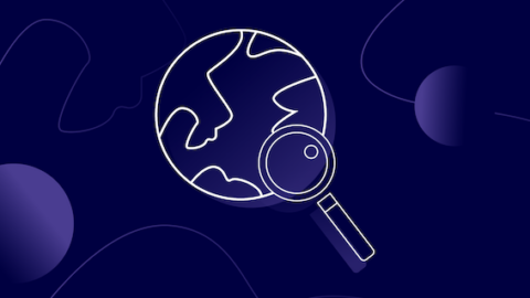 navy globe icon