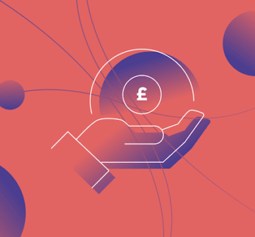 pink cost and budgeting icon