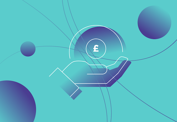 teal cost and budgeting icon