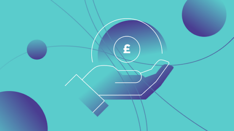 teal cost and budgeting icon