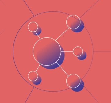 pink topic clusters icon