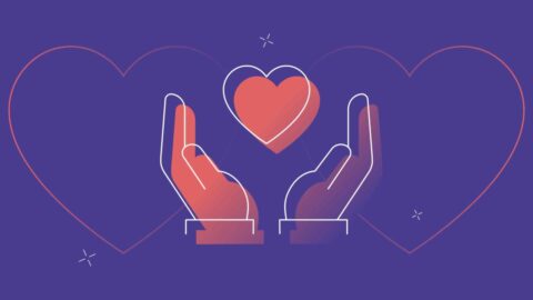 purple PR icon