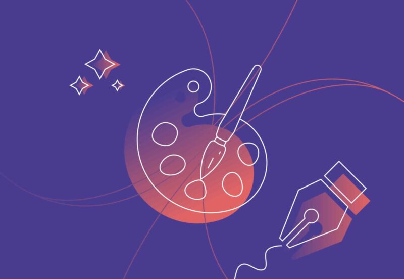 purple imagery icon