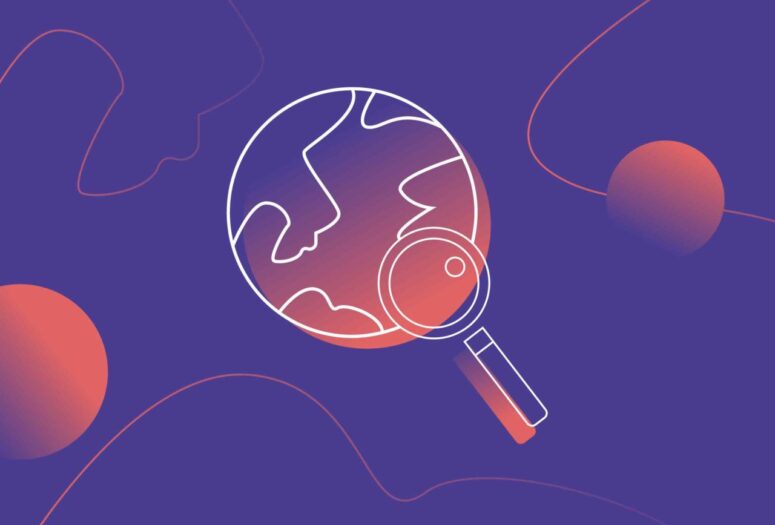 purple globe icon