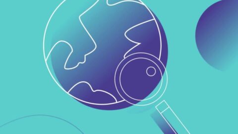 teal globe icon