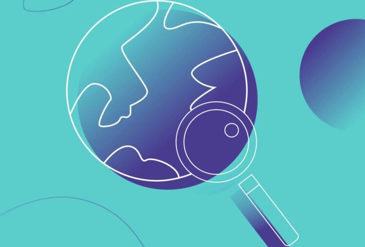 teal globe icon