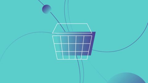 teal shopping basket